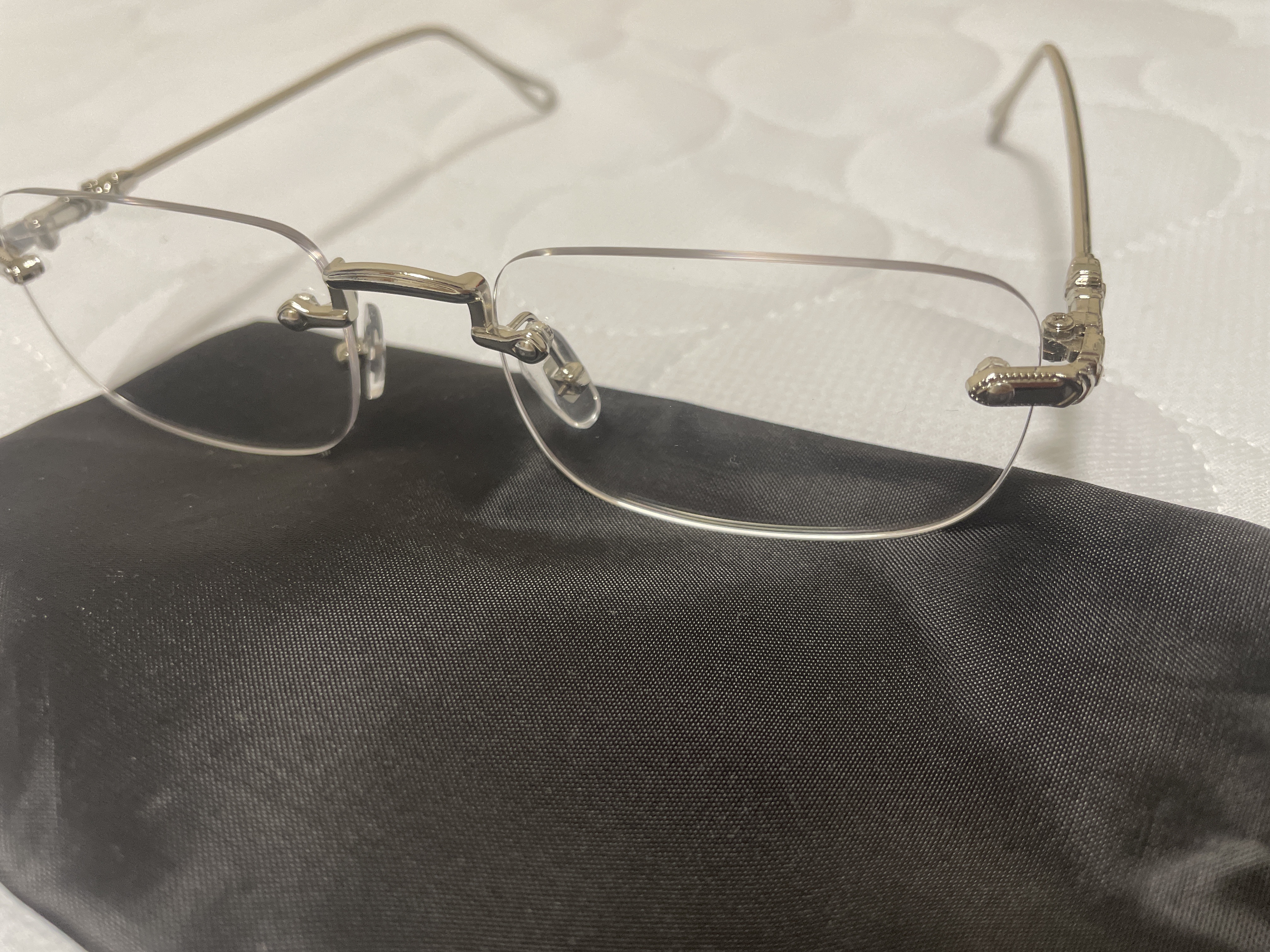 リムレススクエアメガネ | ファッション通販サイト NUGU