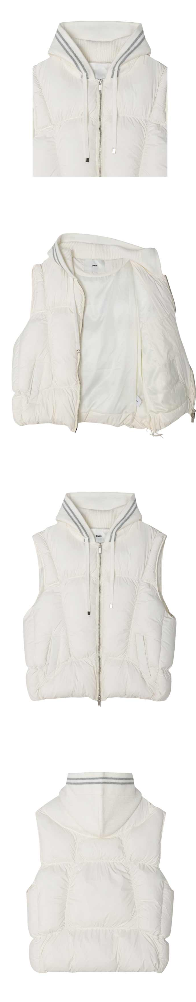ユニセックス]フード付きダウンベスト | ファッション通販サイト NUGU