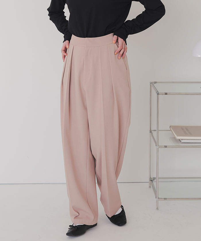 インタックセンタープレスワイドパンツ | ファッション通販
