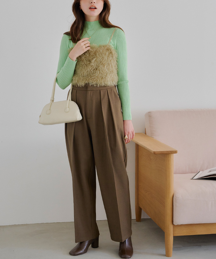 インタックセンタープレスワイドパンツ | ファッション通販