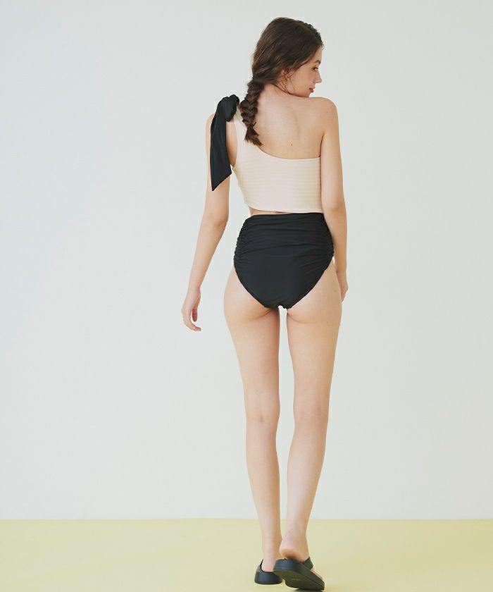 【Coralist】ウエストカットアウトワンピース水着 ホワイト シードレス SEA DRESS ワンショルダーカットアウトワンピース