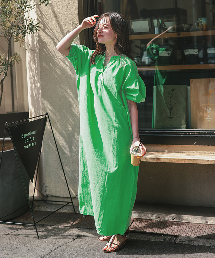 カフタンシャツワンピース