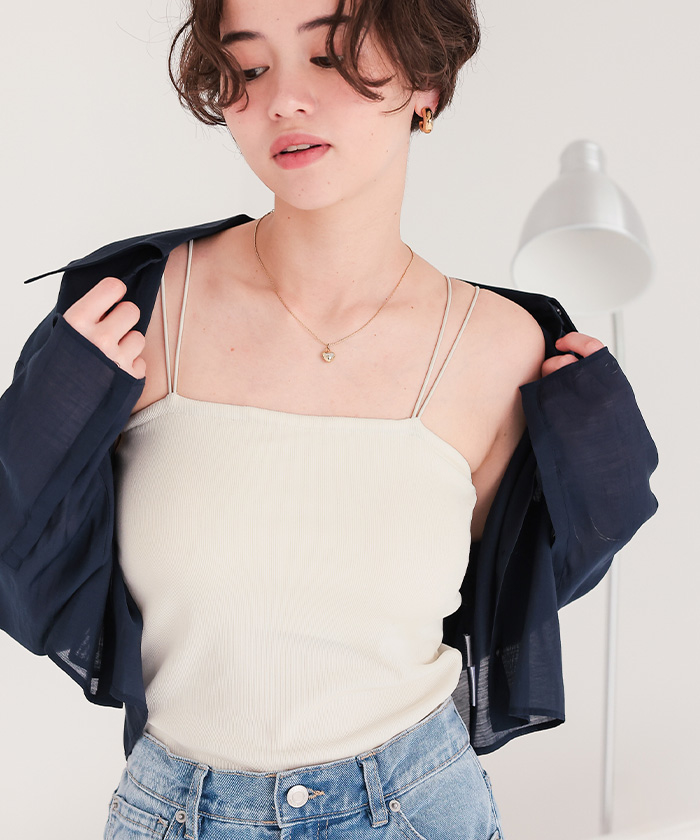 ネ*コ様 【正規品】　shushu/tong キャミソール　ダブルレイヤードスカ ネ*コサマ 【セイキヒン】 shushu/tong キャミソール ダブル