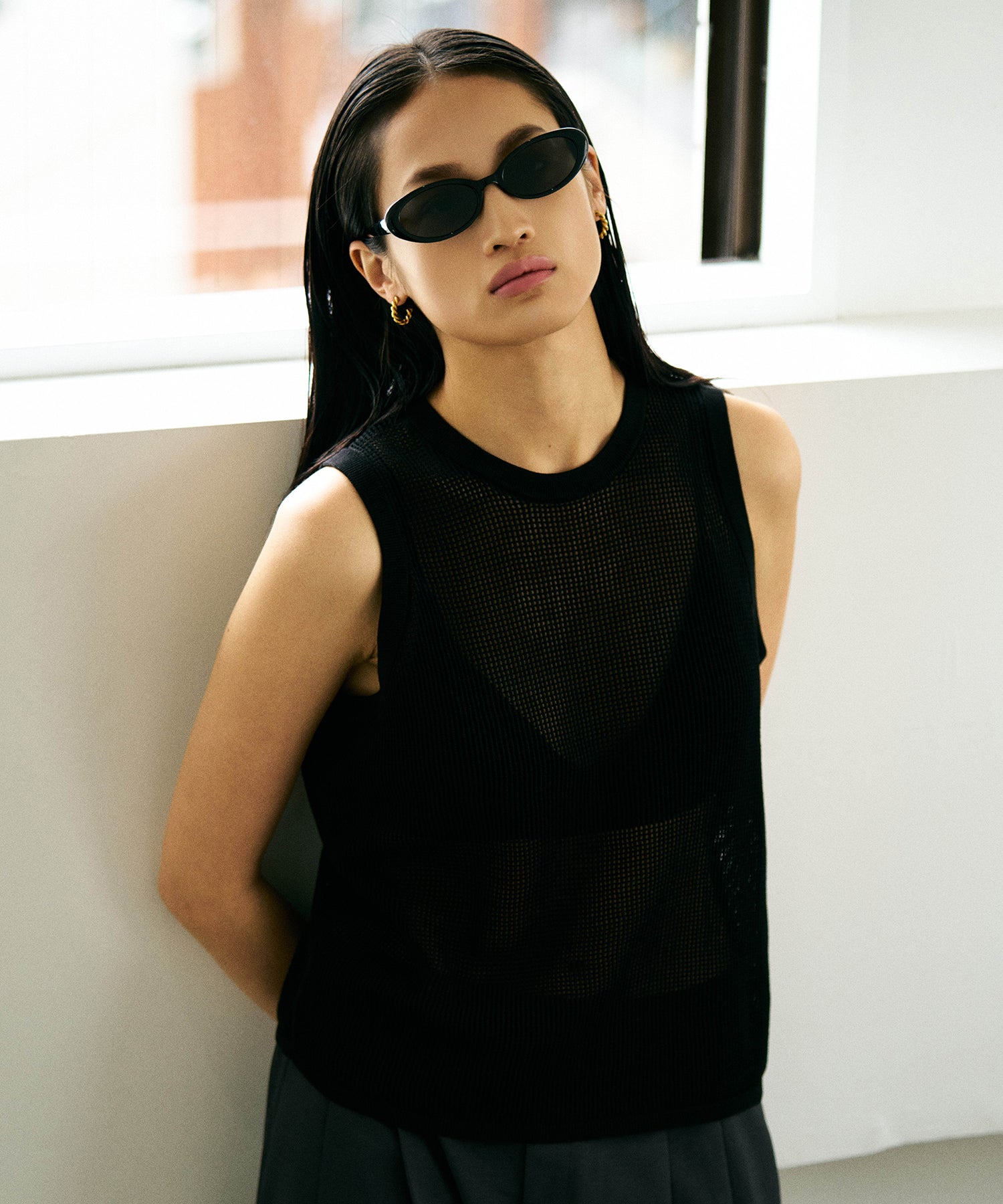 ユニセックス/NUEF/quatre-vingt-neuf89/オーバルサングラス