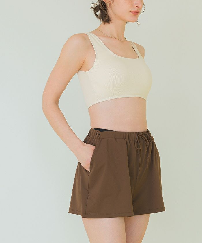 水着・ラッシュガード zip open frill bikini tops,short pants 楽天市場】水着 レディース ビキニ ショートパンツ付 ラッシュ