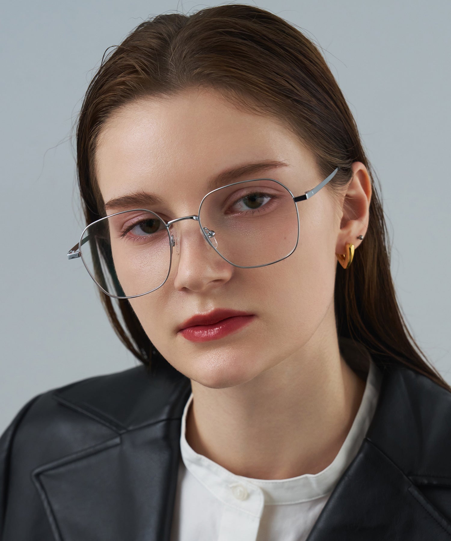 ユニセックス/NUEF/trente-neuf39/フレーム眼鏡/シルバー