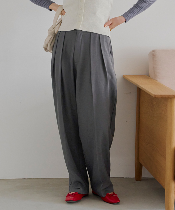 インタックセンタープレスワイドパンツ | ファッション通販