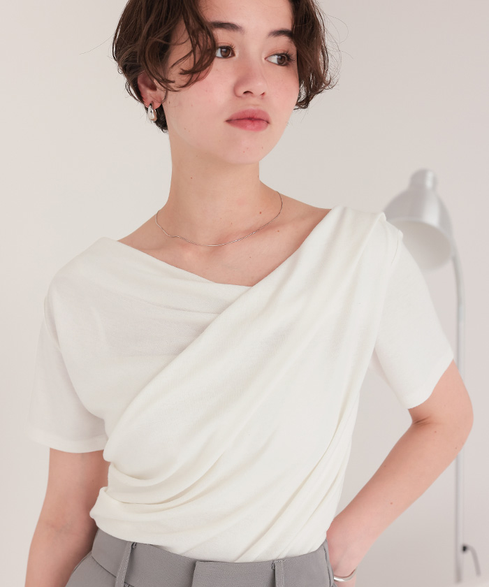 COURREGES オフショルダー半袖 オフショルダー カットソー Courreges(クレージュ) - 海外通販の