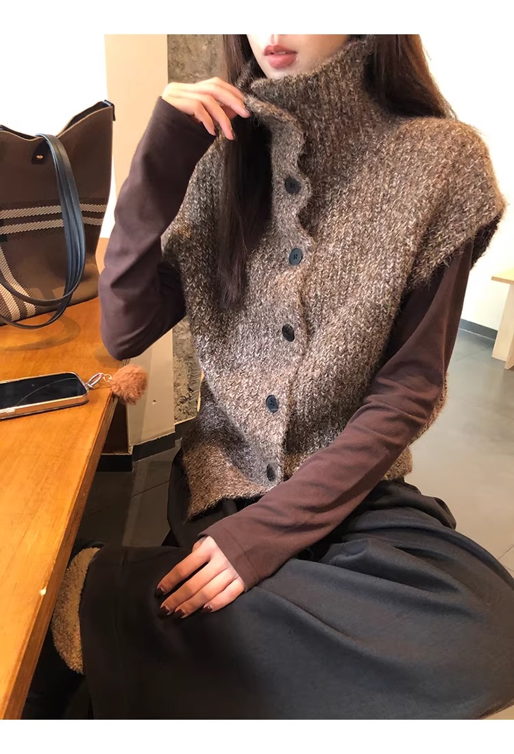 タートルネック ニットベスト | ファッション通販サイト NUGU
