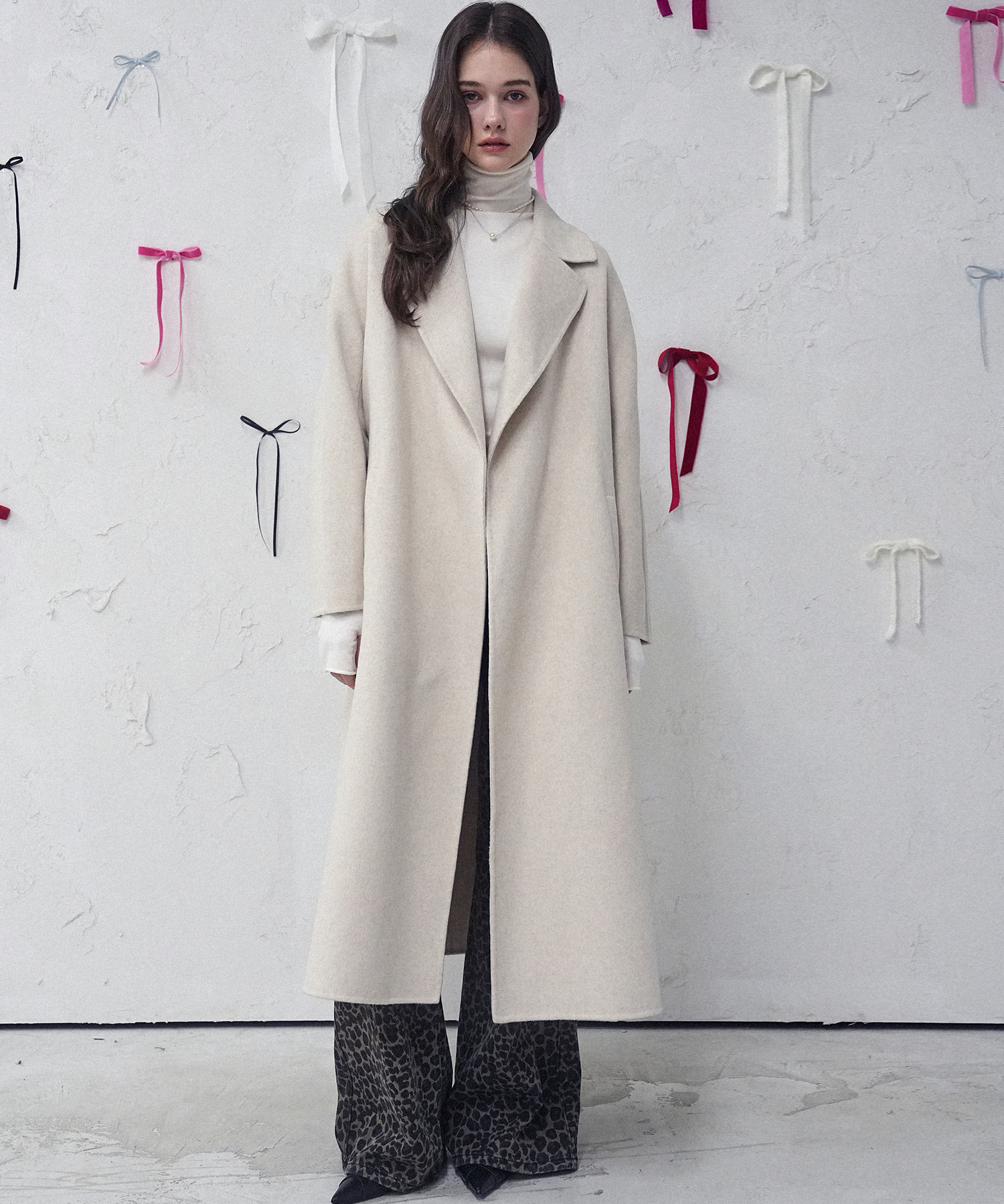 Langs Handmade Wool Coat IVORY