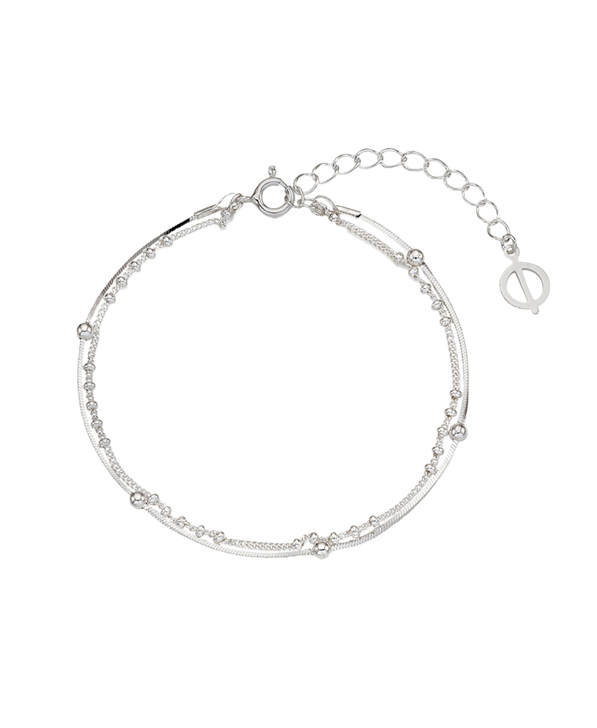 layered ball bracelet