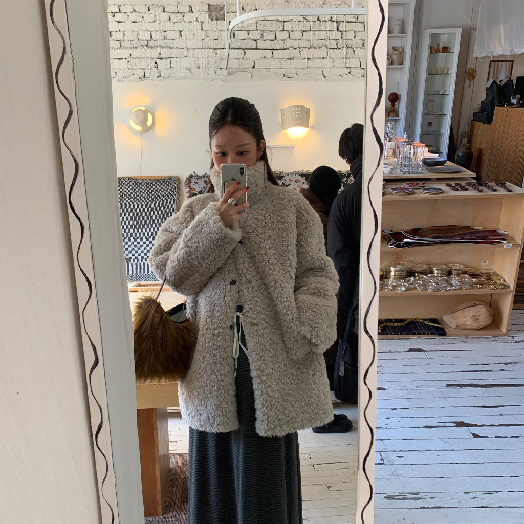 ファー ムートン (gray)