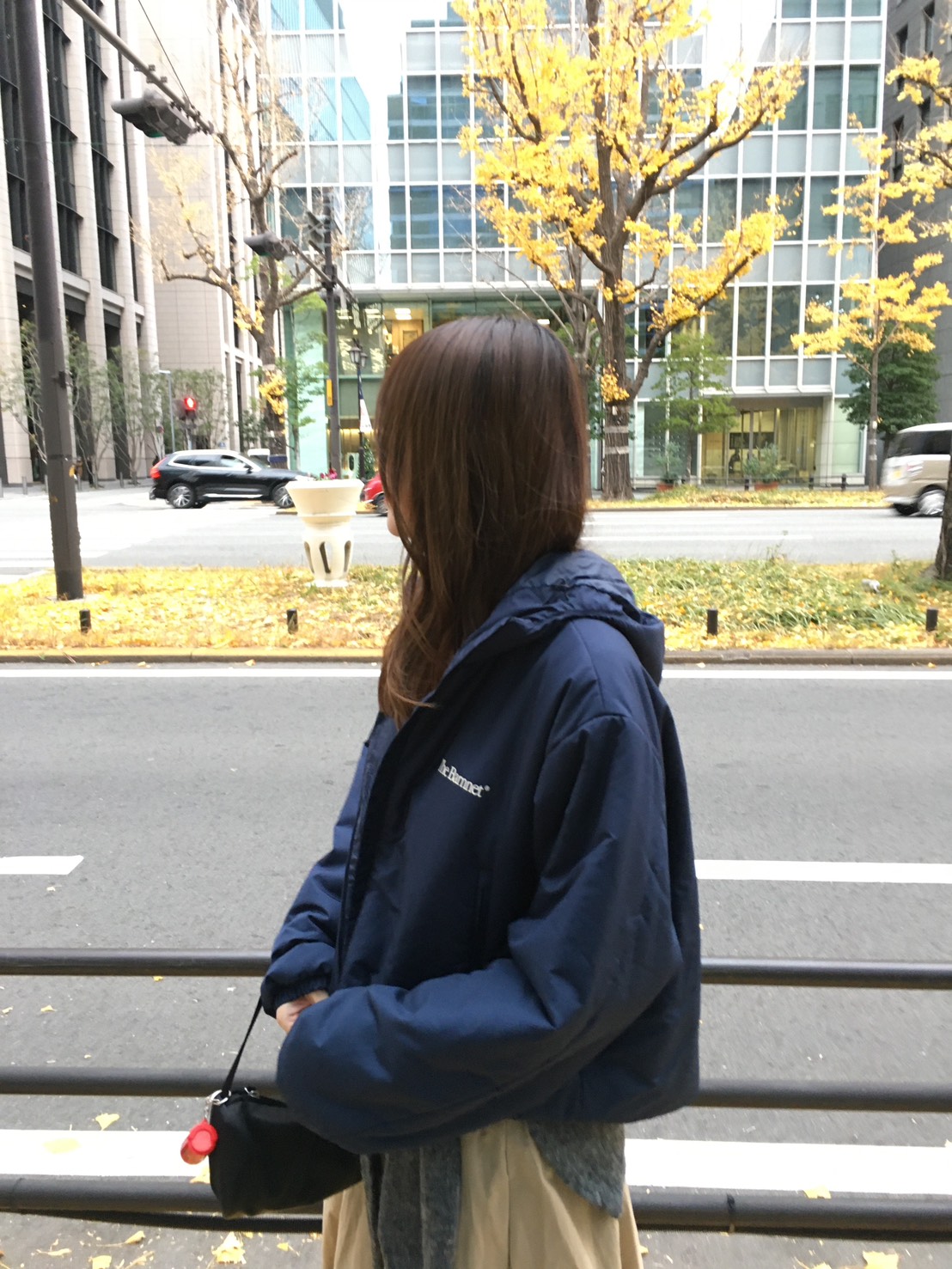 【購入特典】[yuchan x The Barnnet] Clo Cropped Puffer Jacket_Navy