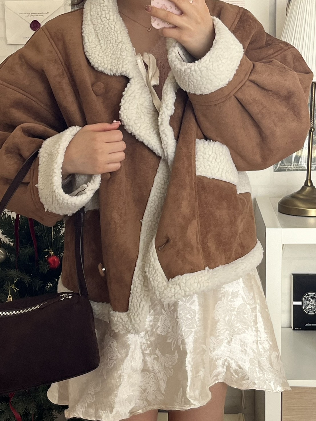 【購入特典】[tokki x VIVACIOUS] Fur Suede Jacket CAMEL