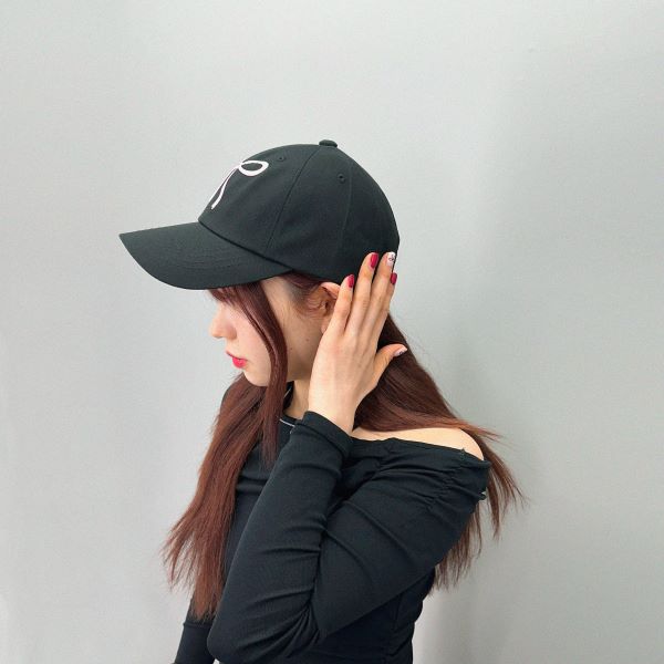 pium リボン付きブラックキャップ バックリボンサテンキャップ – pium