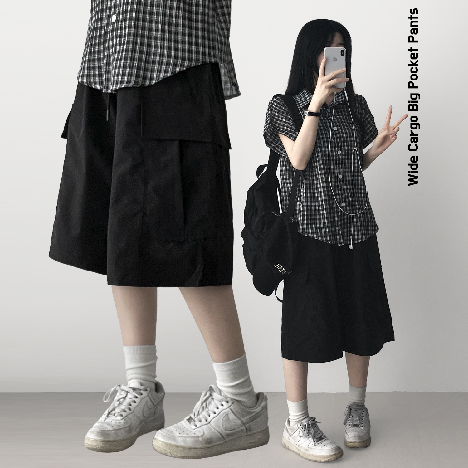 カーゴウエストゴムハーフパンツ | ファッション通販サイト NUGU