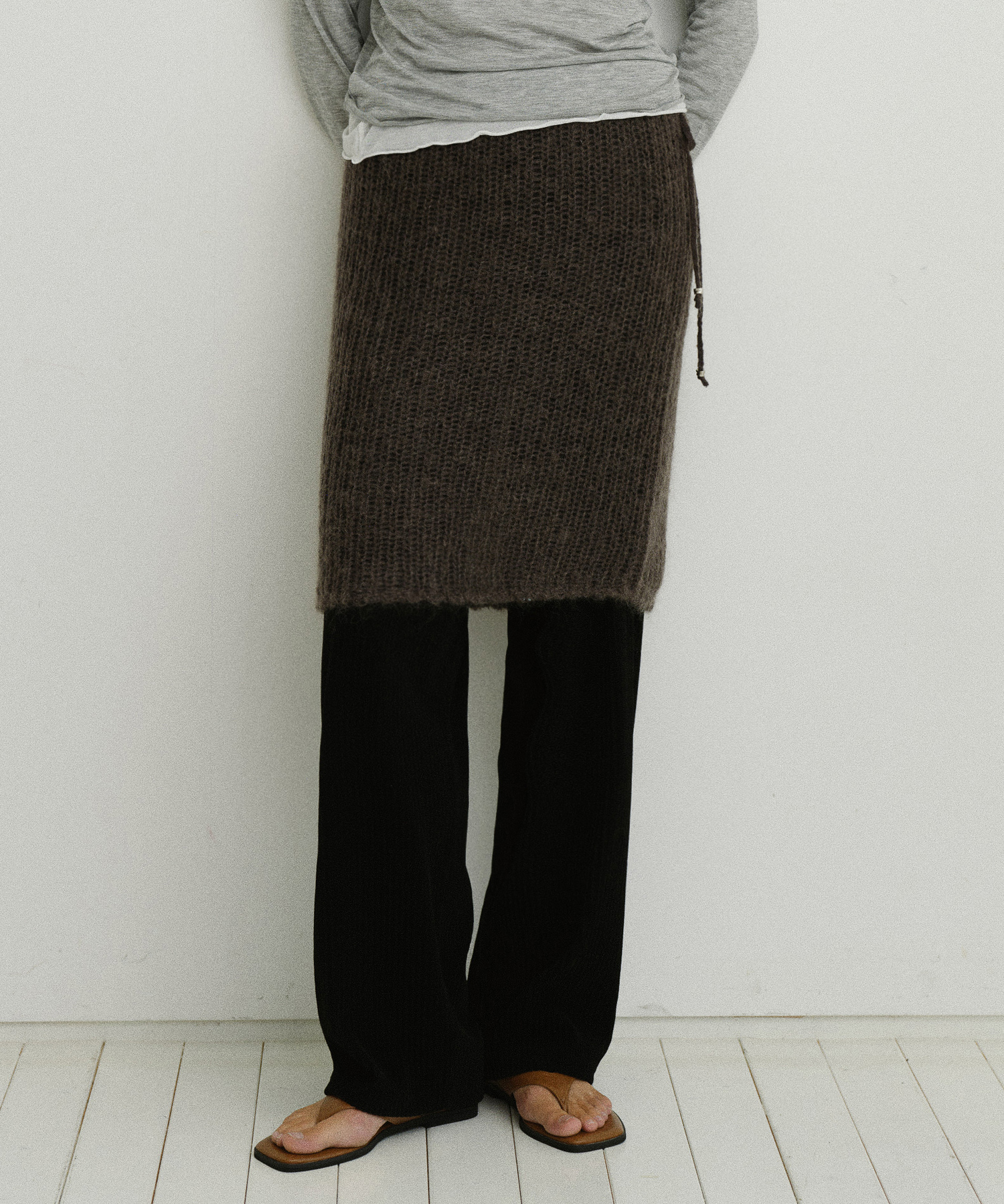 [Influencer pick] Mohair wool knit skirt_3colors