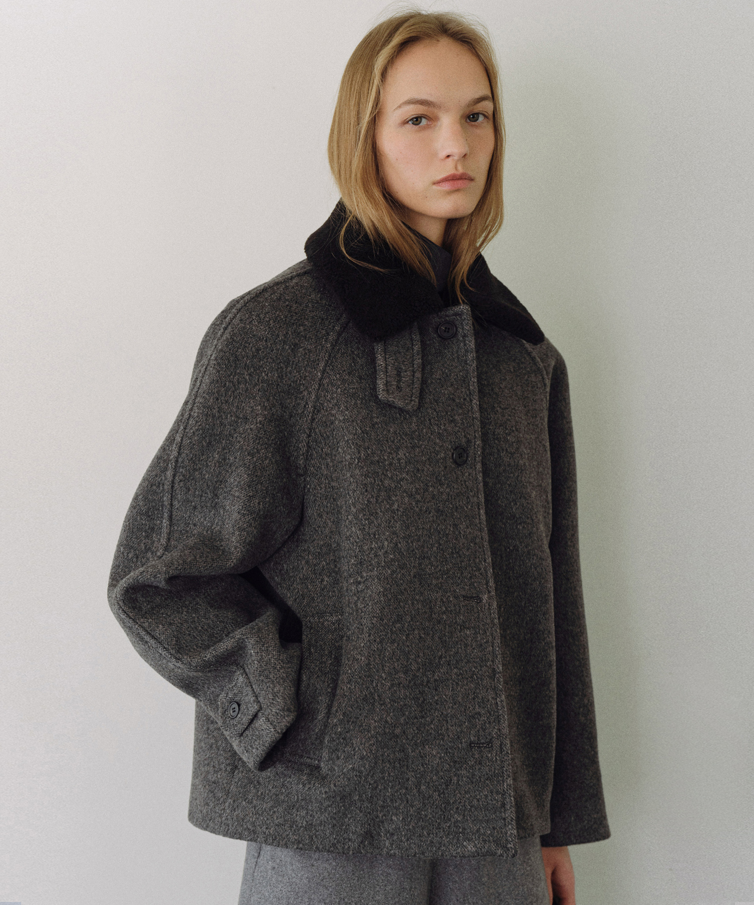 Jude wool collar jacket_2colors