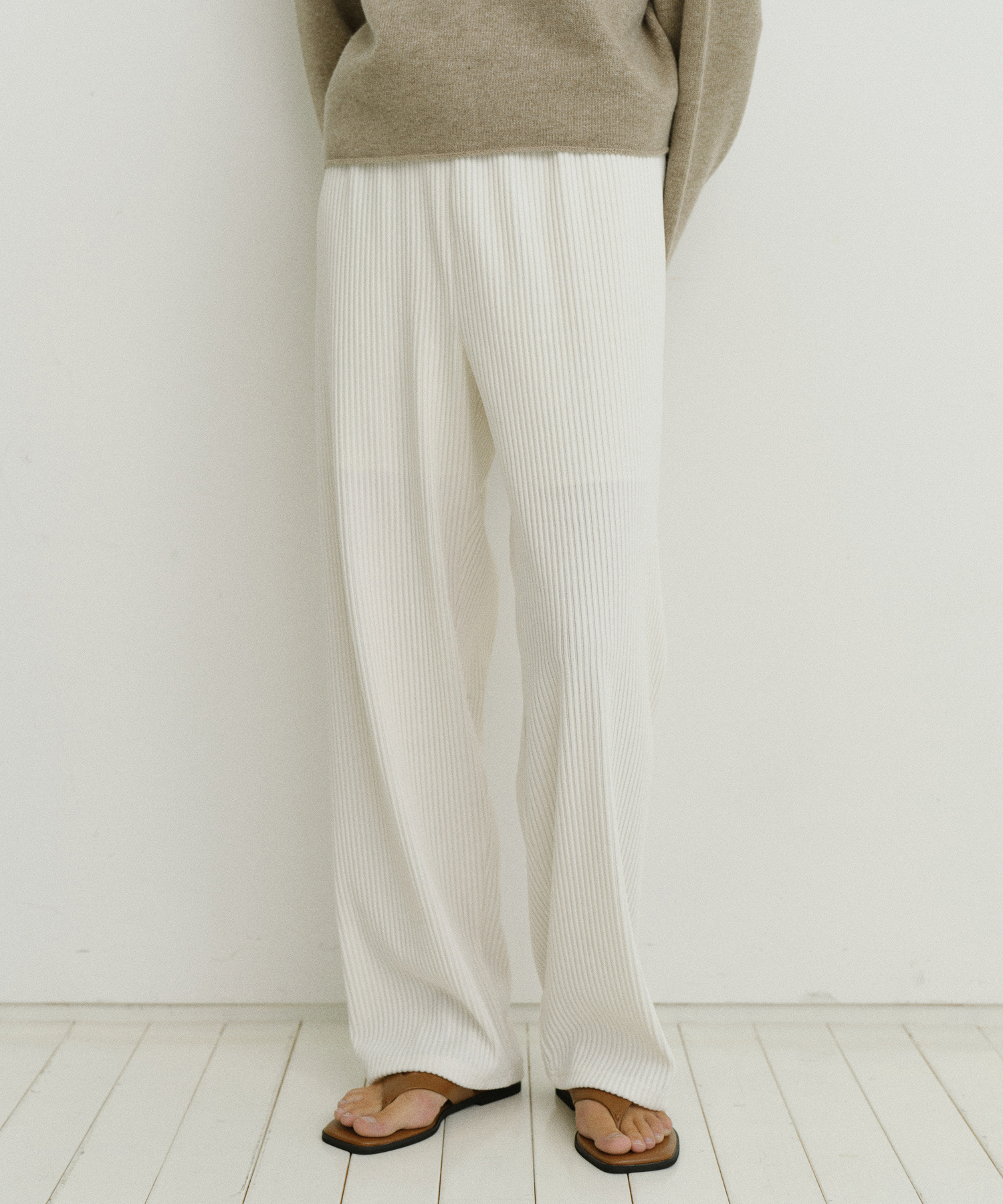 [Influencer pick] Vertical banding pants_2colors