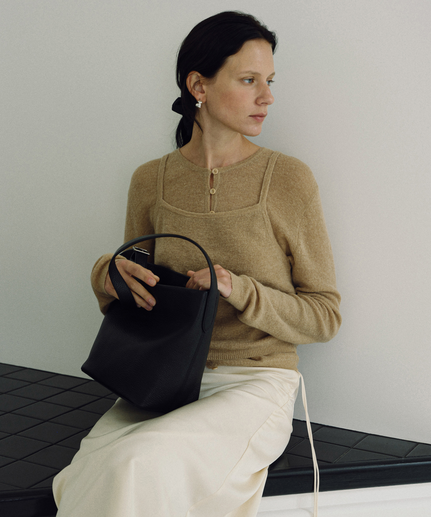 Alpaca layered cardigan set_3colors | ファッション通販サイト