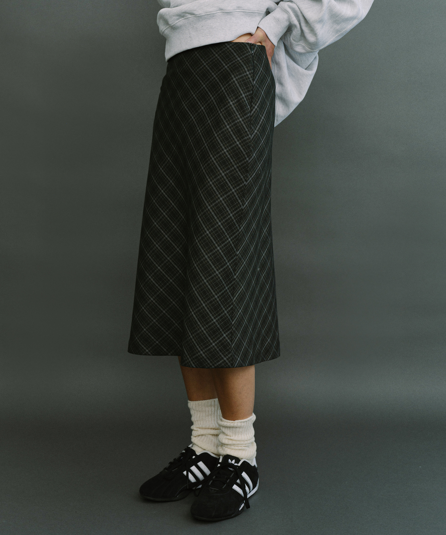 Britten check skirt_2colors