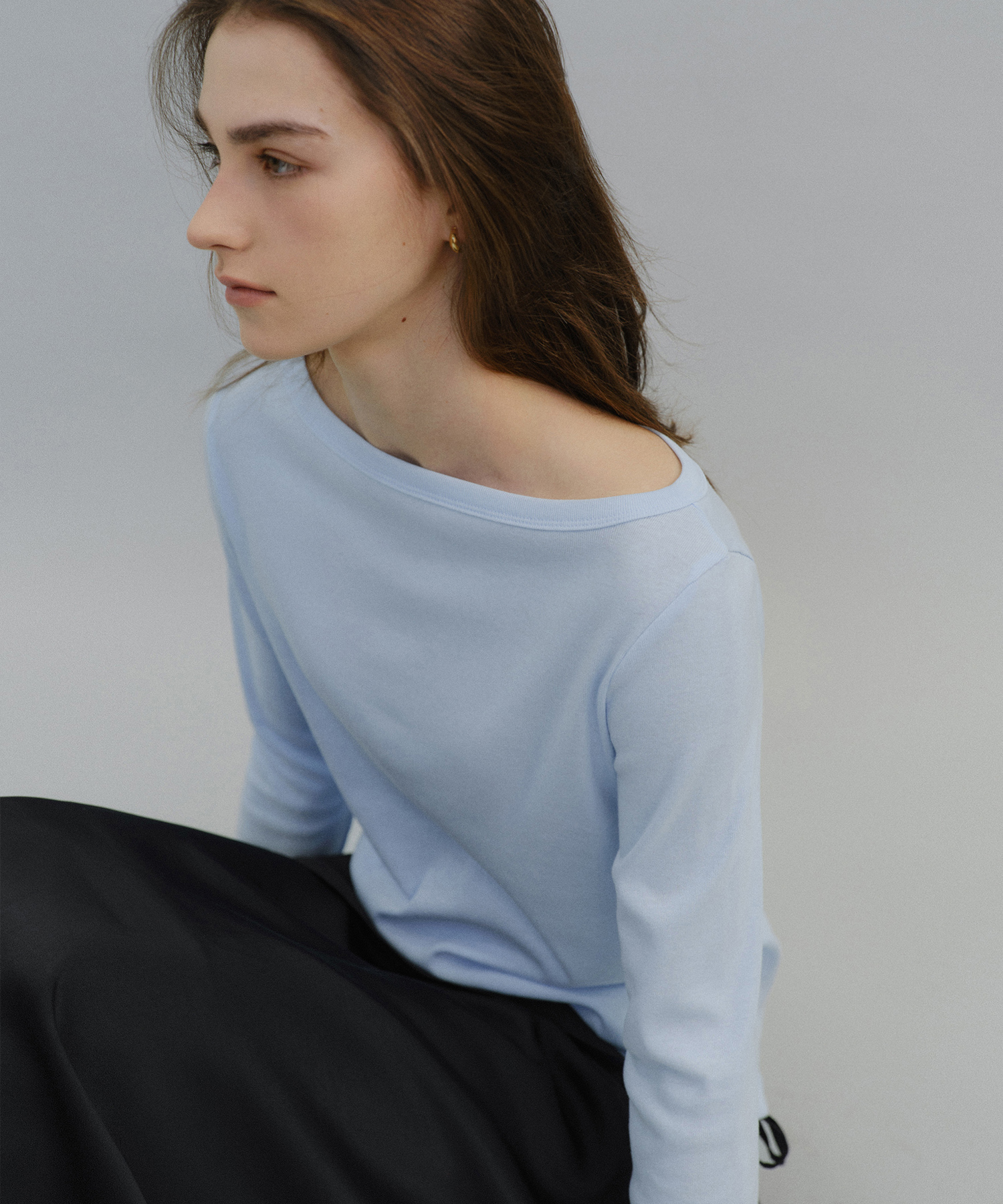 Soft boatneck t-shirt_4colors
