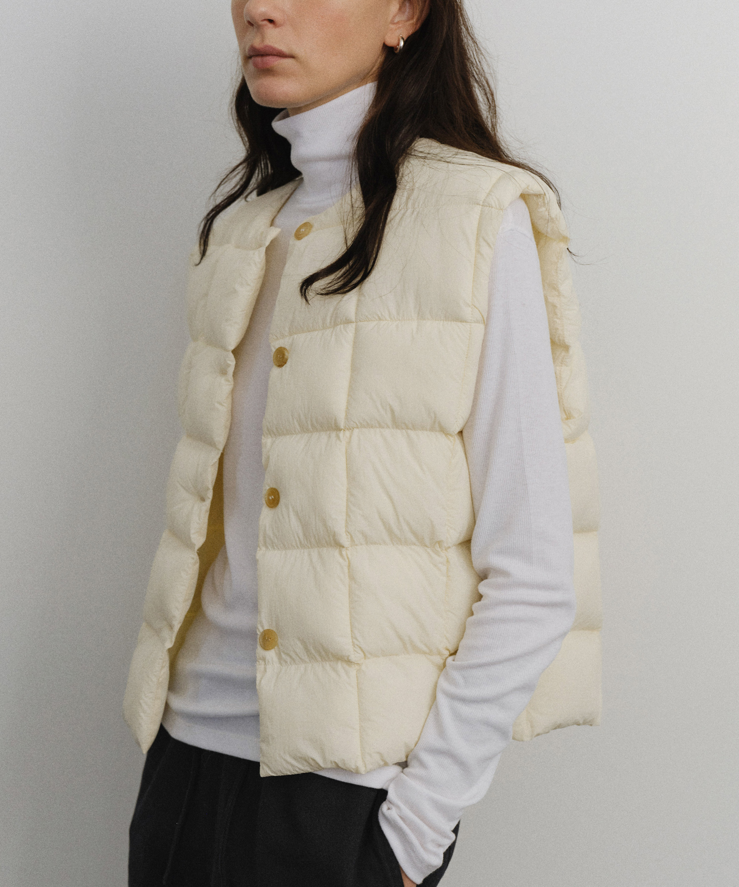 Wellon square padded vest_2colors