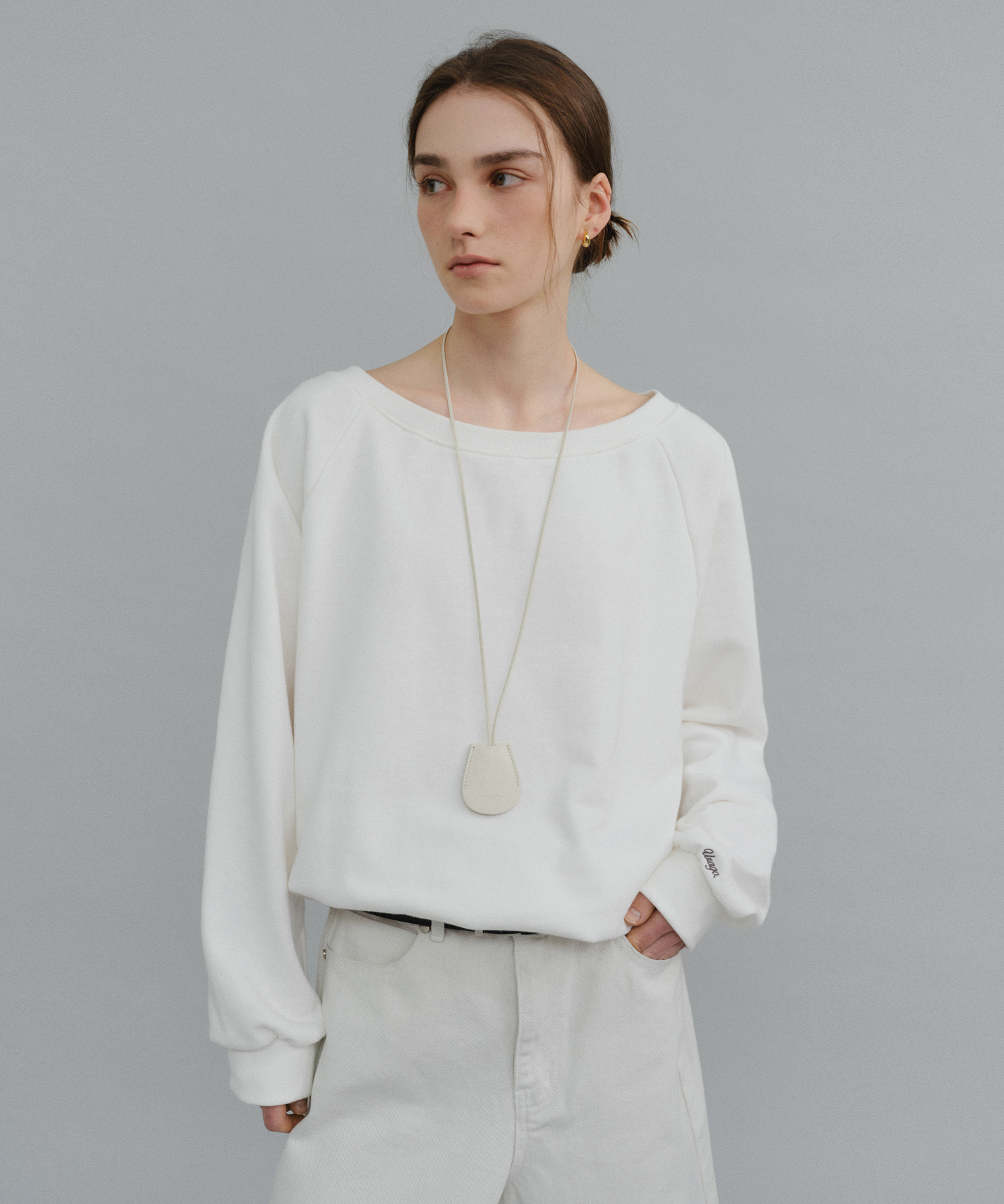 Boatneck logo sweatshirt_4colors