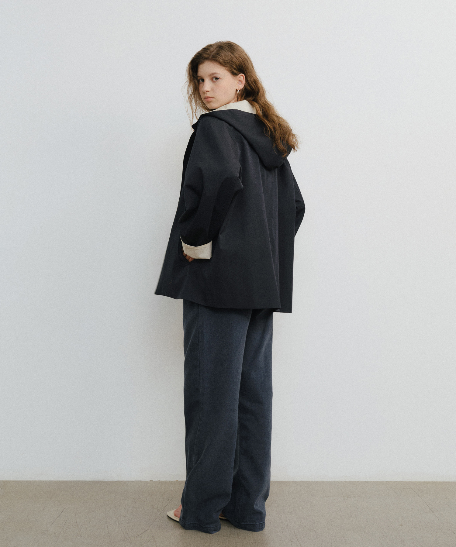River hooded half jumper_2colors | ファッション通販サイト NUGU