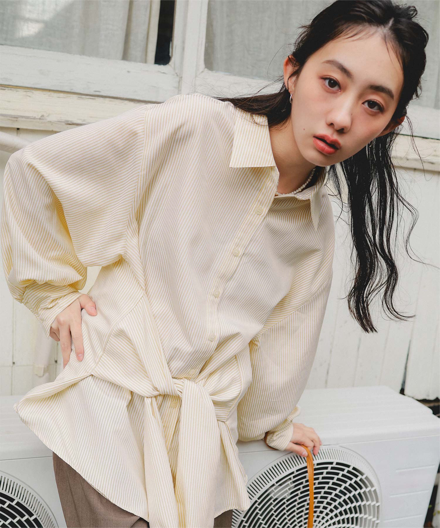 ウエストレイヤードライクシャツ