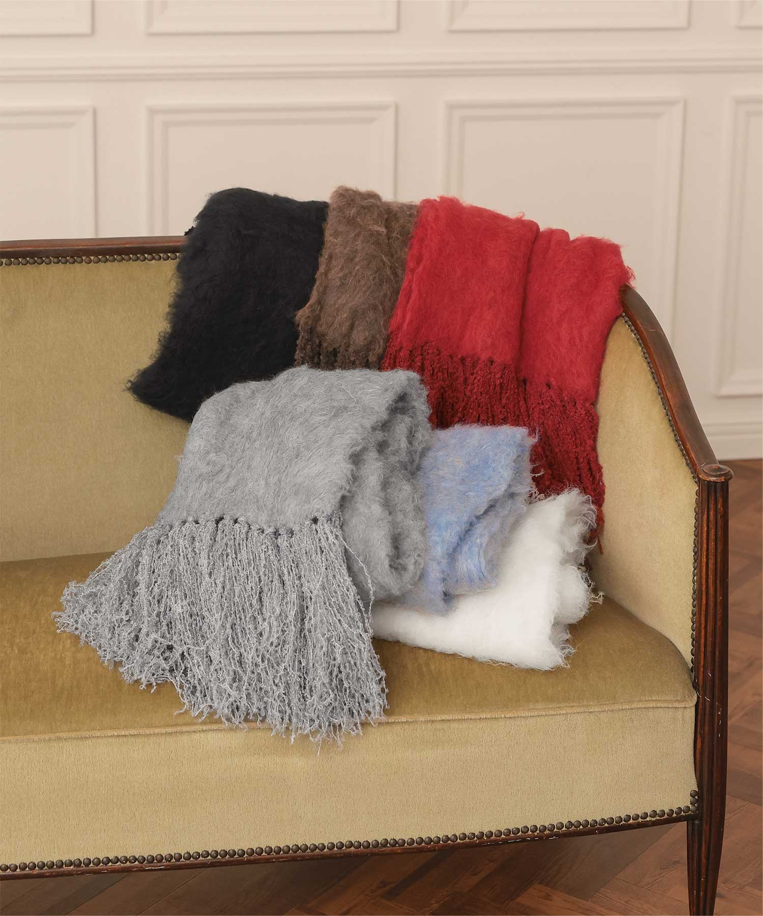 モヘアタッチボリュームマフラー