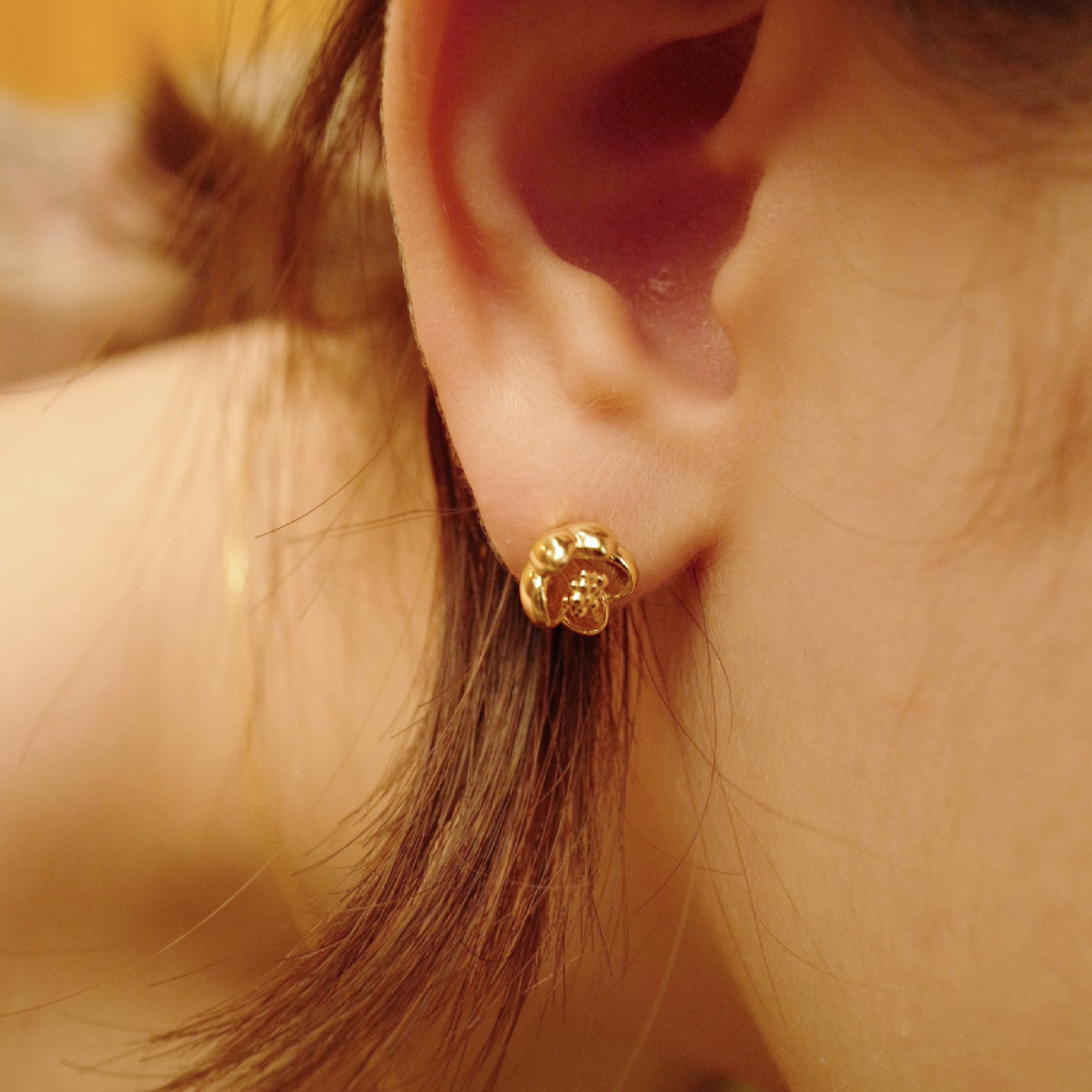 camellia earring