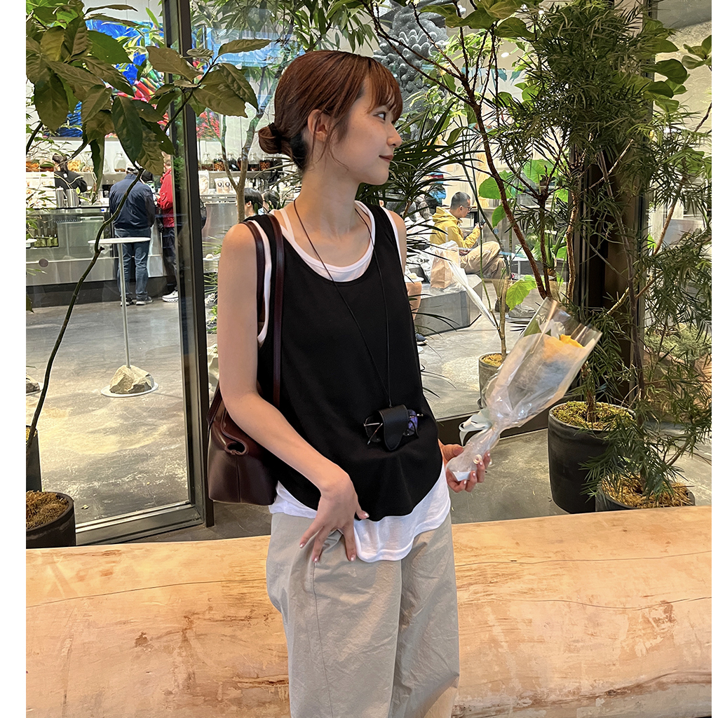 レイヤードラウンドタンクトップ | ファッション通販サイト NUGU