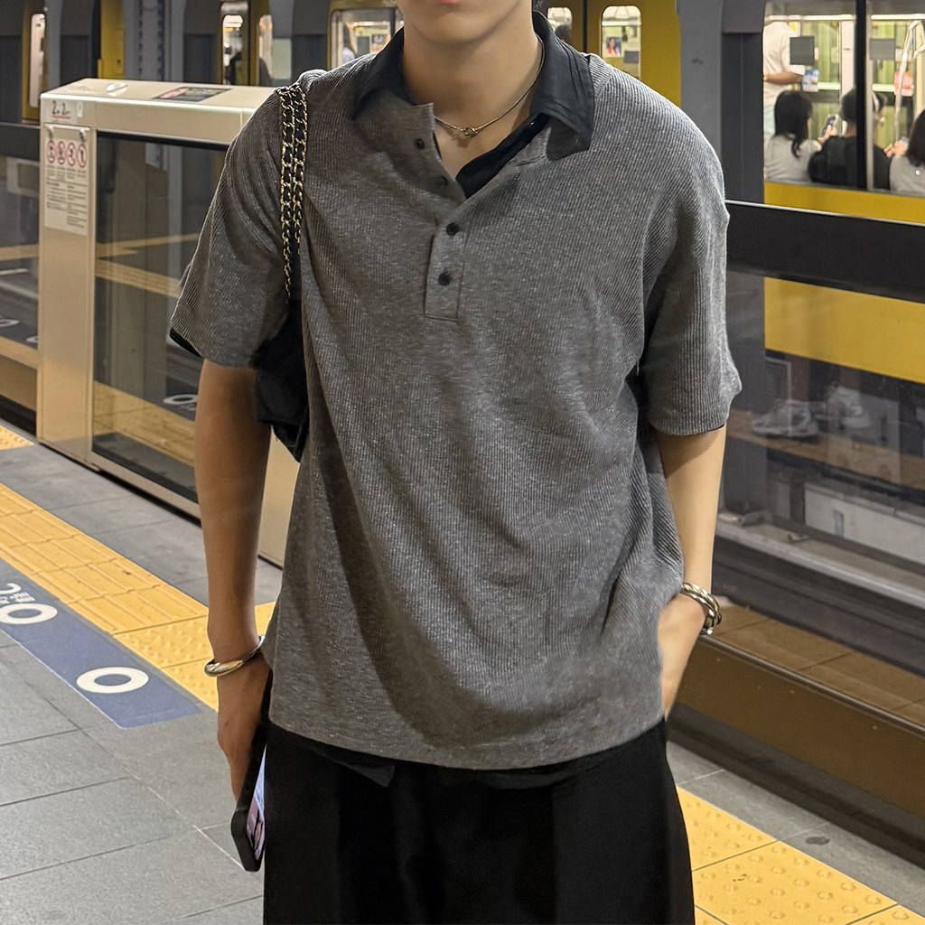 【美品 リネン100%】キャピタル ヘンリーネック　カットソー　ベルト　y2k フラワーレイヤードヘンリーネックTシャツ | ファッション通販