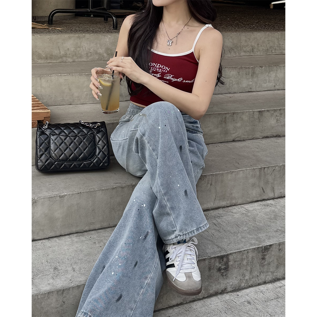 ペイントワイドデニムパンツ | ファッション通販サイト NUGU