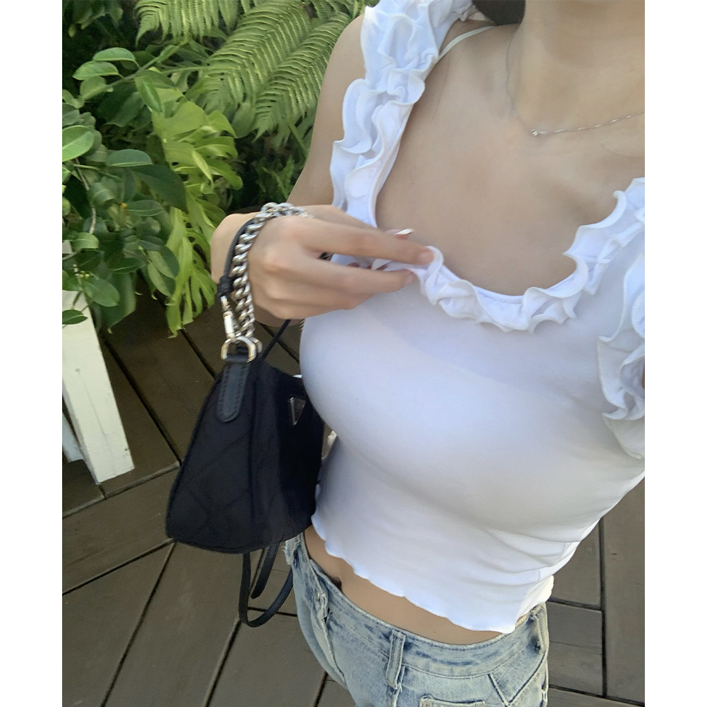 フリフリ　タンクトップ　見本 楽天市場】前開きカップ付きタンクトップ 日本製 綿混 あす楽