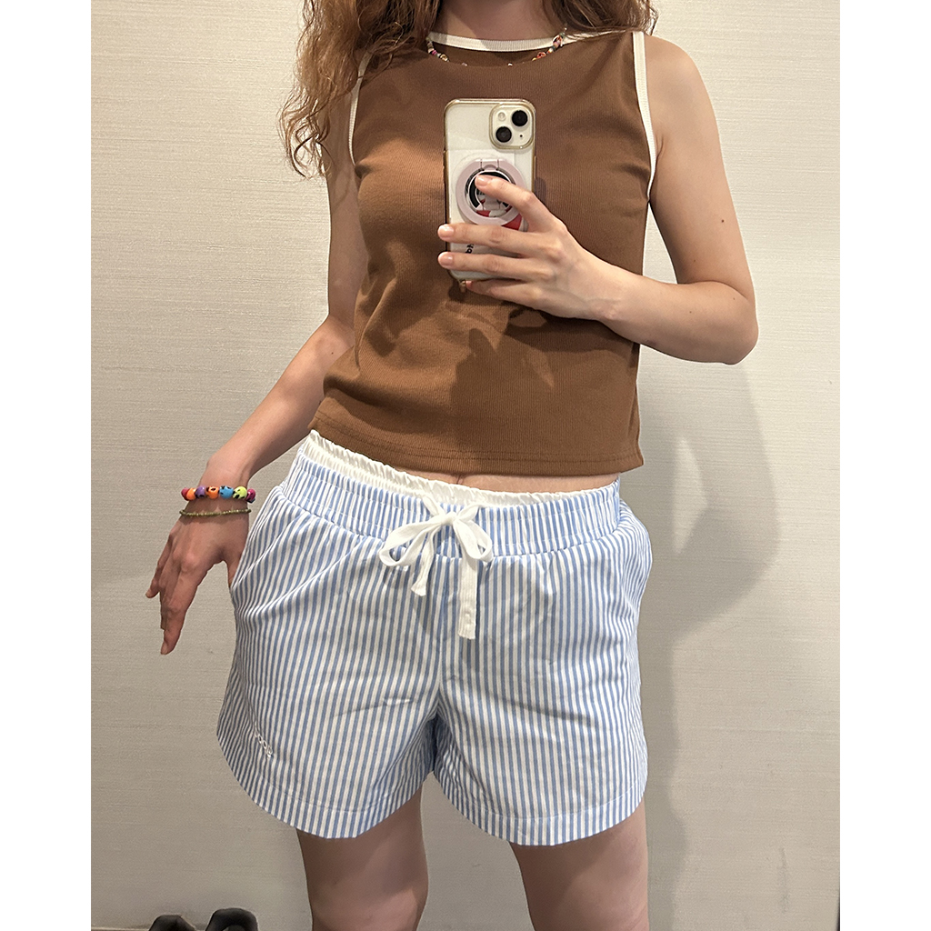 archivio ストライプショートパンツ グレー archivio ストライプショートパンツ グレー SLY | LAYERED KNIT