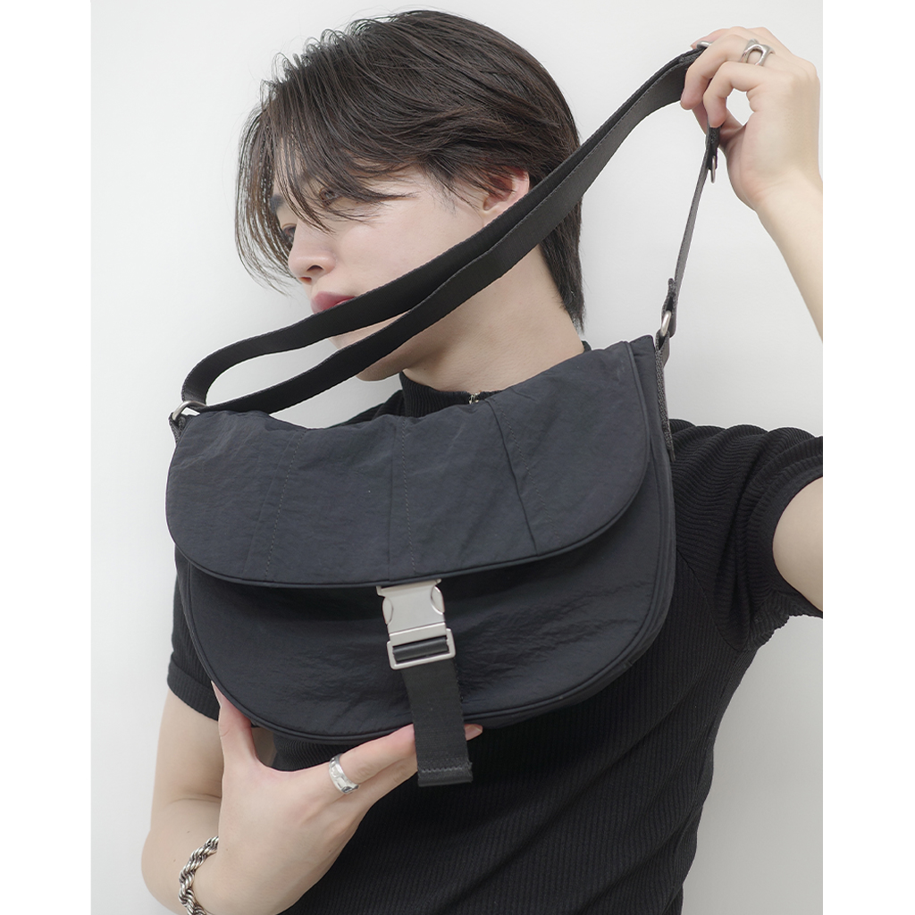 (ORIGINAL) ハーフフラップ ナイロンクロスバッグ