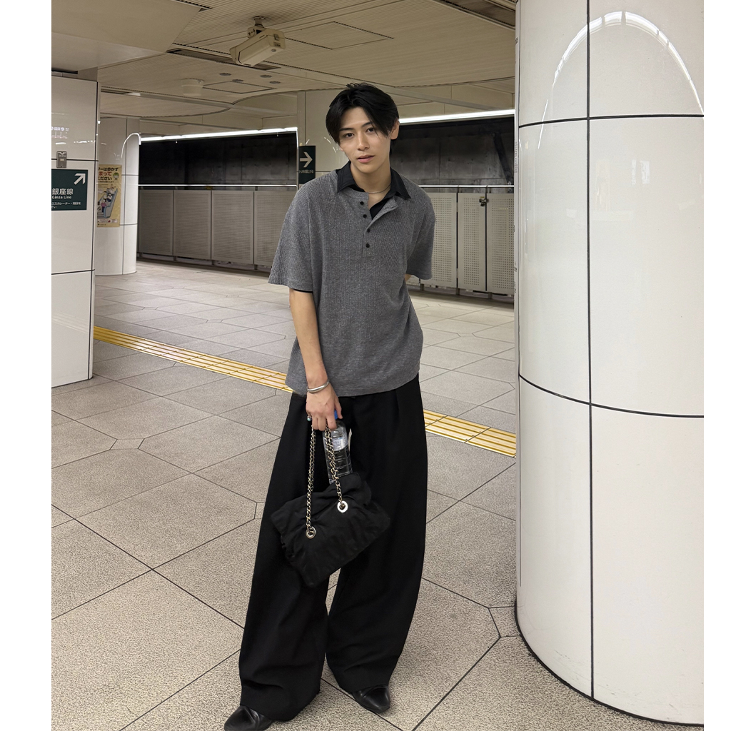 ワッフルヘンリーネックカットソー | ファッション通販サイト NUGU