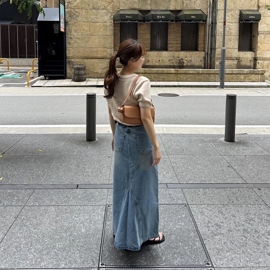 美品 ドゥーズィエムクラス デニム スカート タイトスカート MUSE de