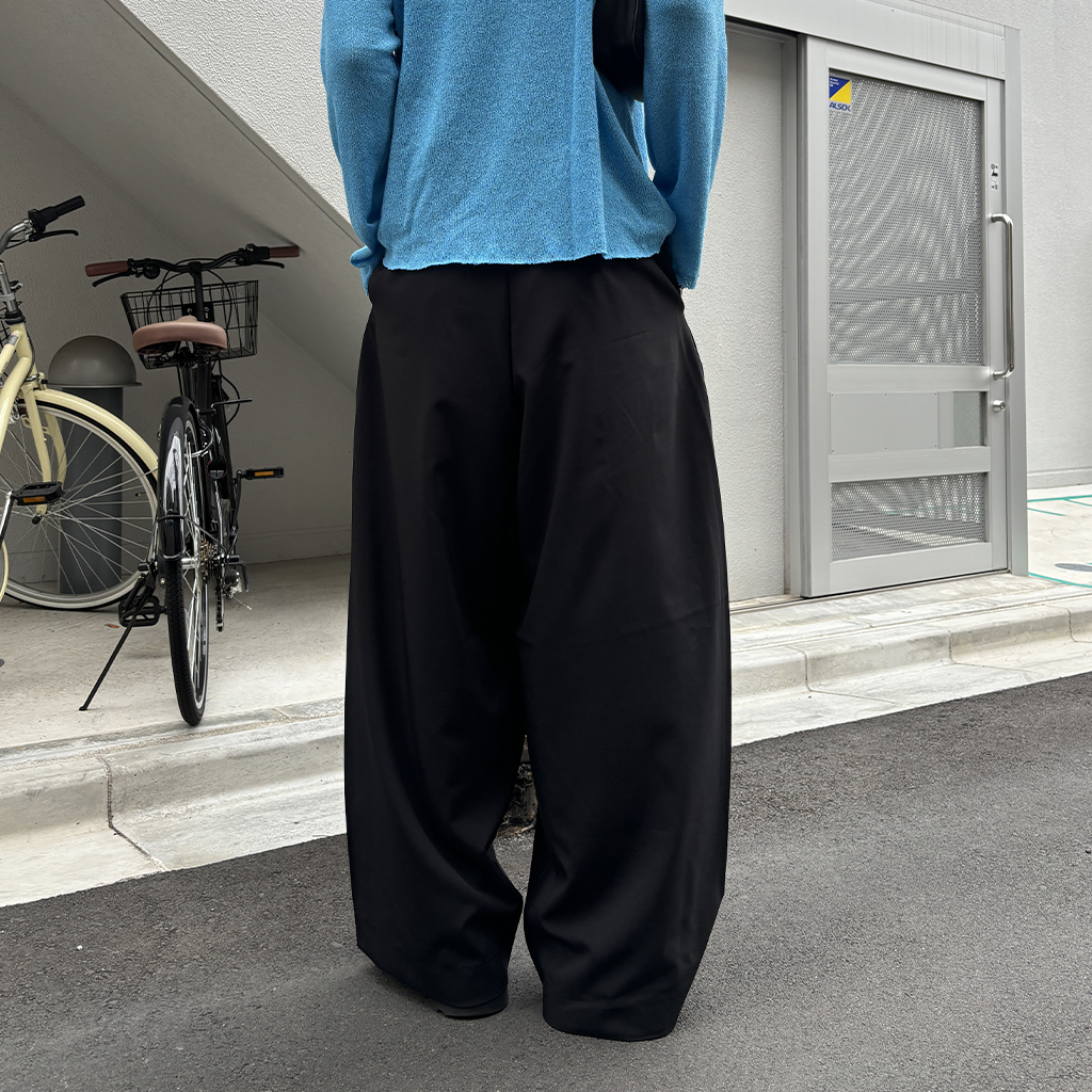 【古着】00's ワイドスラックス フルレングス ラメ入り モード 古着】00's ワイドスラックス フルレングス ラメ入り モード