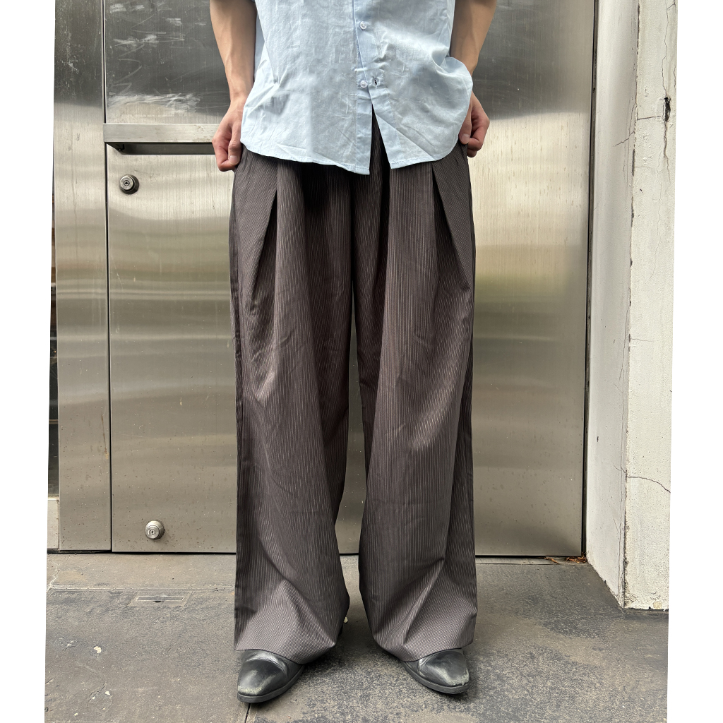 ダブルタックワイドスラックス | ファッション通販サイト NUGU