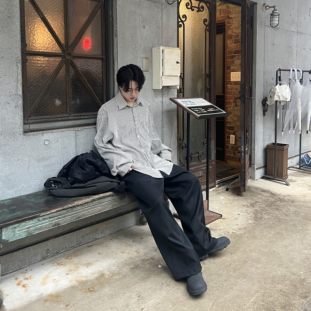 カラーストライプシャツ | ファッション通販サイト NUGU