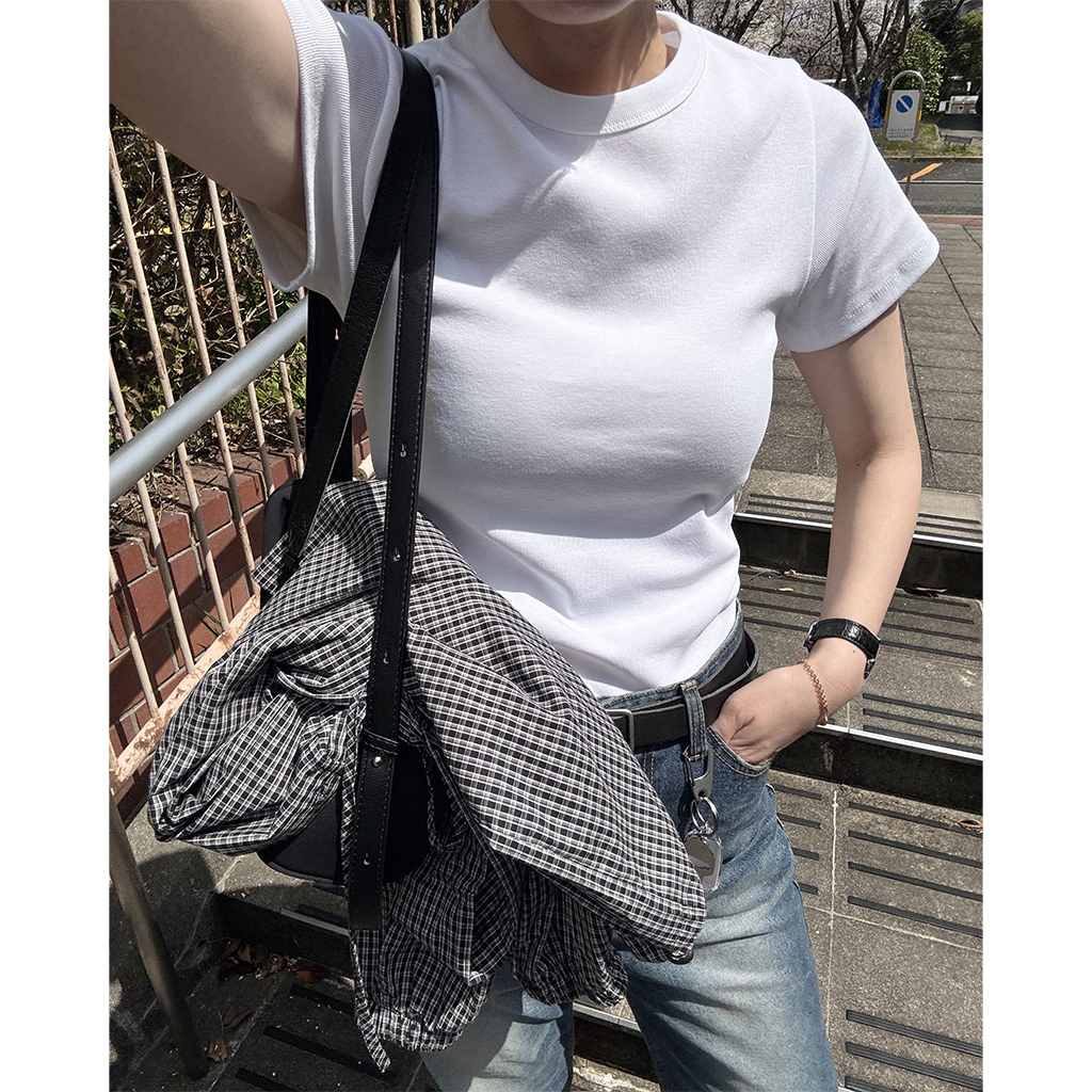 デイリースリムフィットコットンTシャツ