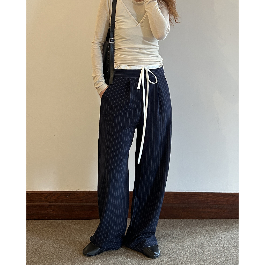ストライプポイントパンツ