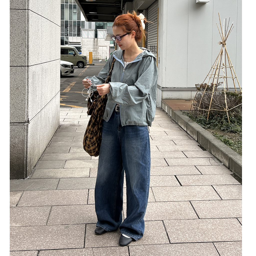 チェックウィンドブレーカージャケット | ファッション通販サイト NUGU