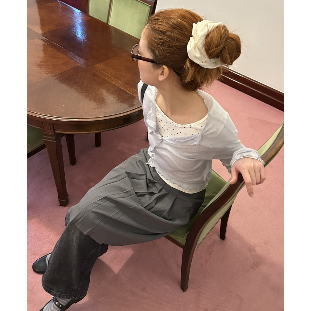 TOGA VIRILIS シースルー カーディガン ブルー 令和のテッズ｜International Gallery BEAMS