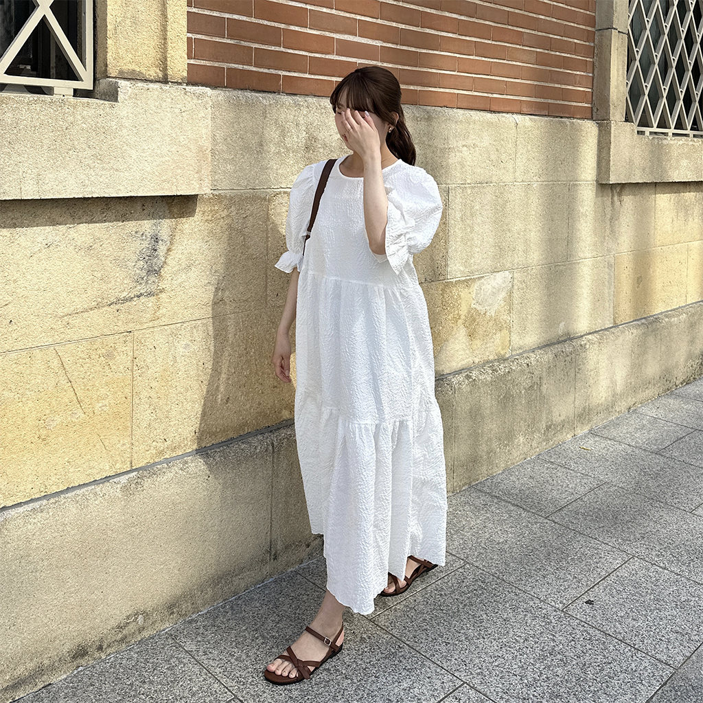 パフロングワンピース | ファッション通販サイト NUGU