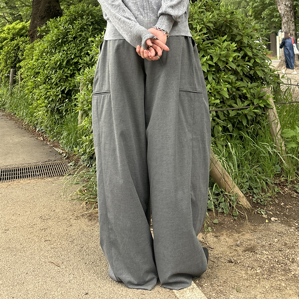 タックデザインワイドスラックス | ファッション通販サイト NUGU
