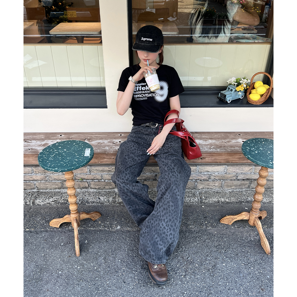 ジェニー着用 ordes レオパード パンツ BLACK PINK ジェニー着用 ordes レオパード パンツ BLACK PINK